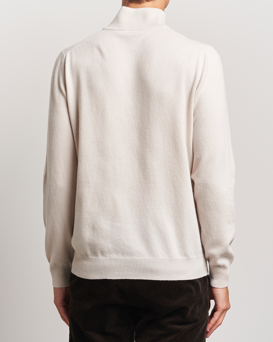 Herren | Pullover | Gran Sasso | Wool/Cashmere Half Zip Cream