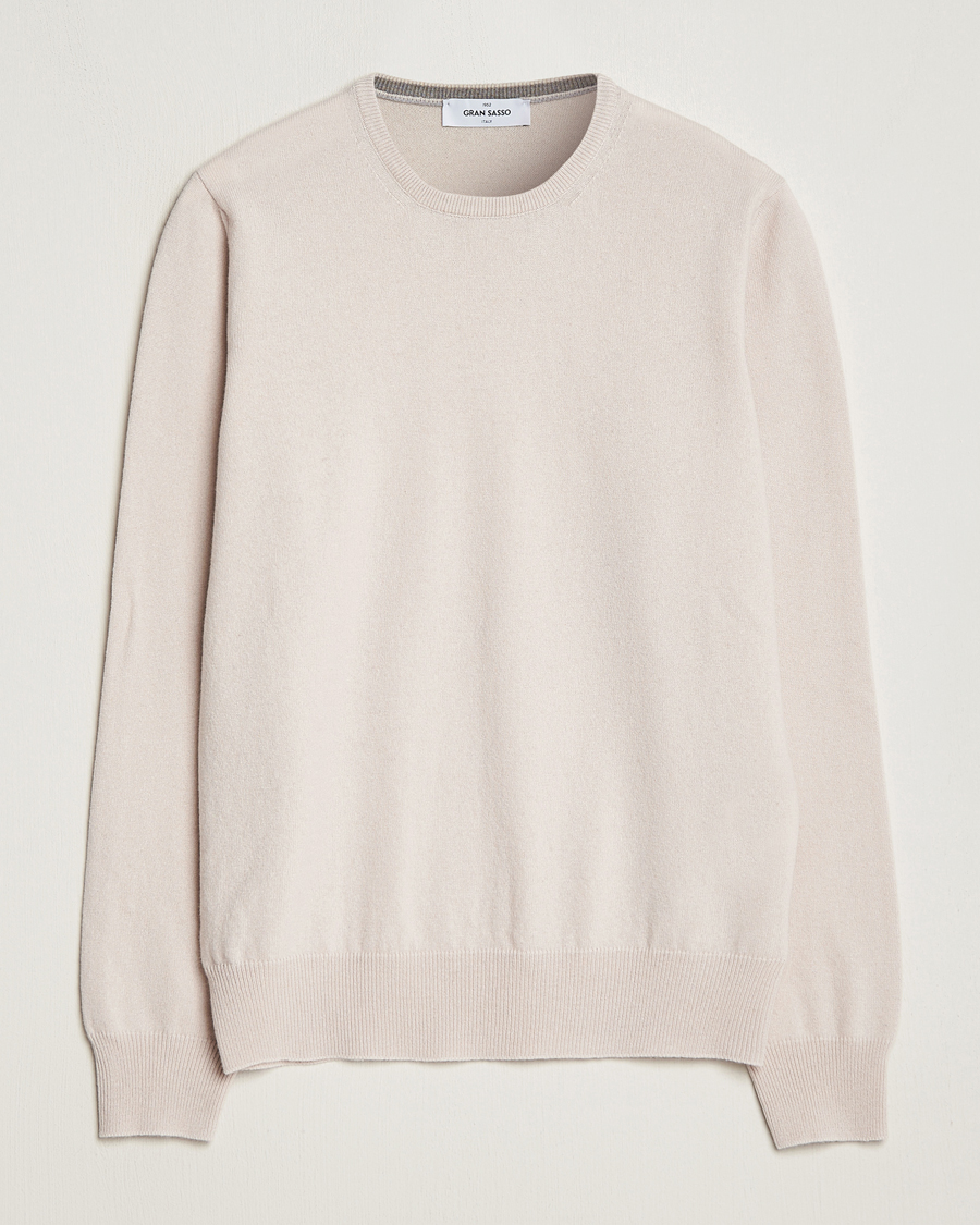 Herren | Pullover | Gran Sasso | Wool/Cashmere Crew Neck Cream