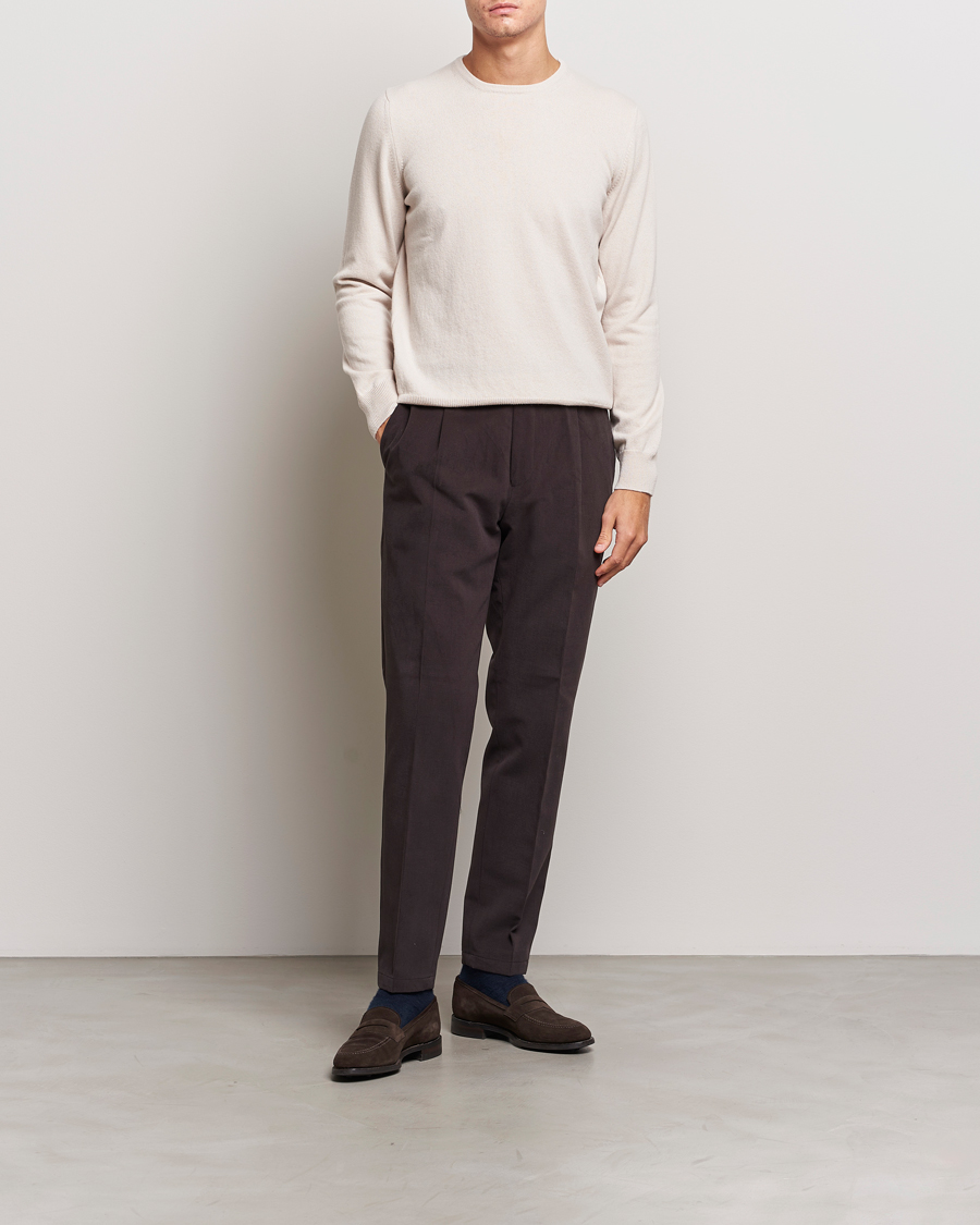 Herren | Pullover | Gran Sasso | Wool/Cashmere Crew Neck Cream