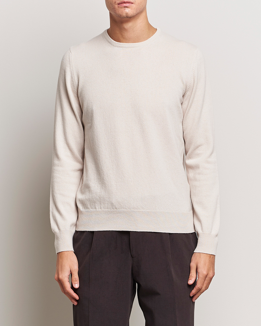 Herren | Pullover | Gran Sasso | Wool/Cashmere Crew Neck Cream