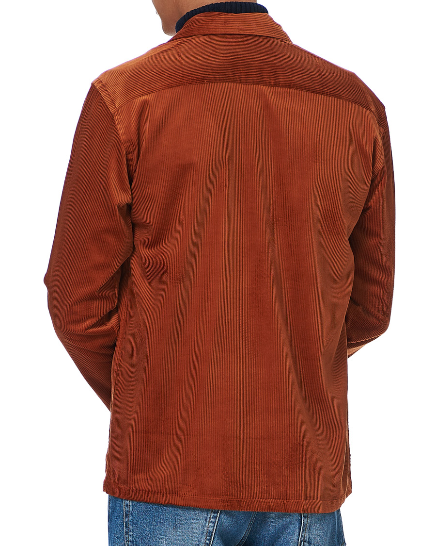 Herren | Hemden | Eton | Cotton Corduroy Overshirt Orange