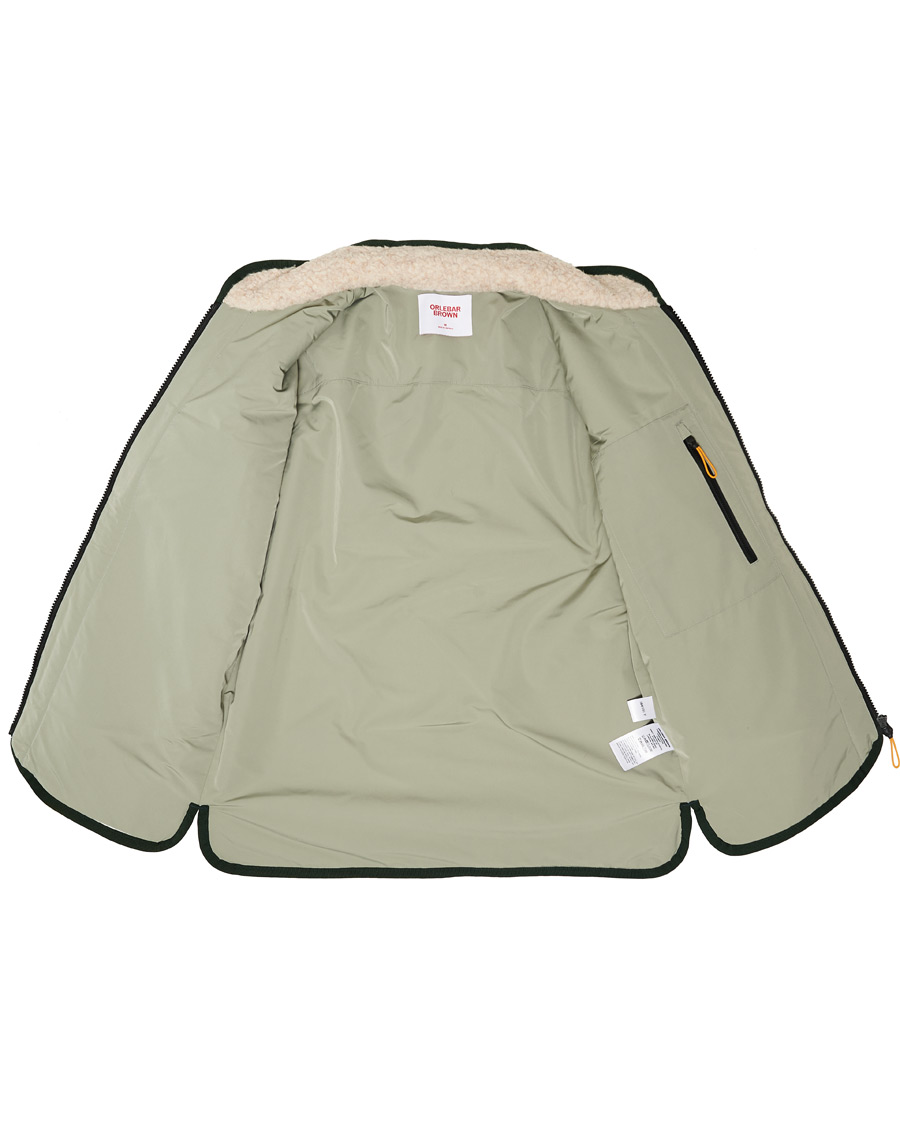 Herren | Pullover | Orlebar Brown | Baird Fleece Full Zip Dune/Artichoke