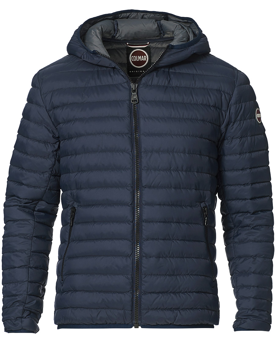 Herren | Jacken | Colmar | Repunk Lightweight Down Hooded Jacket Navy