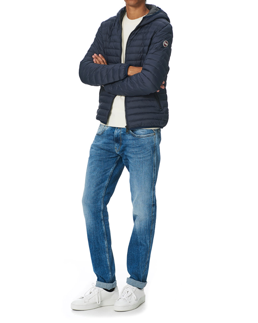 Herren | Jacken | Colmar | Repunk Lightweight Down Hooded Jacket Navy