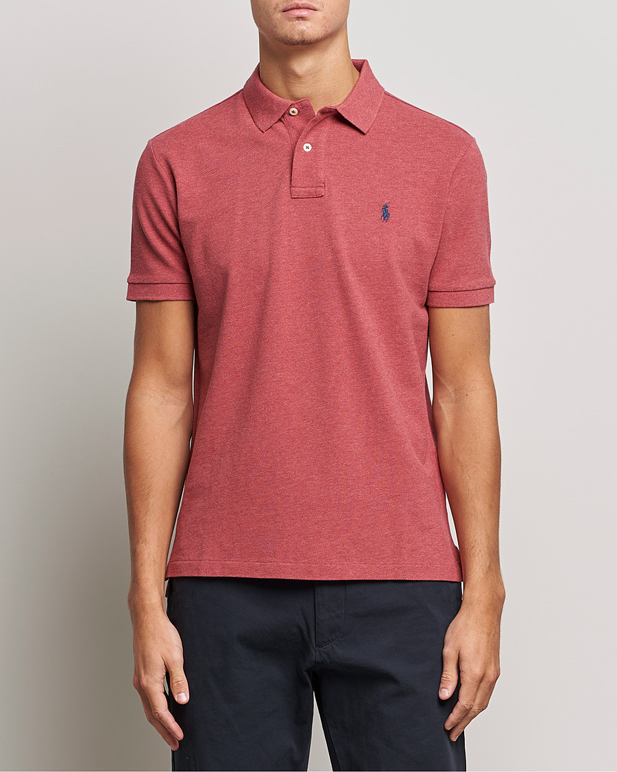 Herren | Poloshirts | Polo Ralph Lauren | Custom Slim Fit Polo Venetian Red Heather