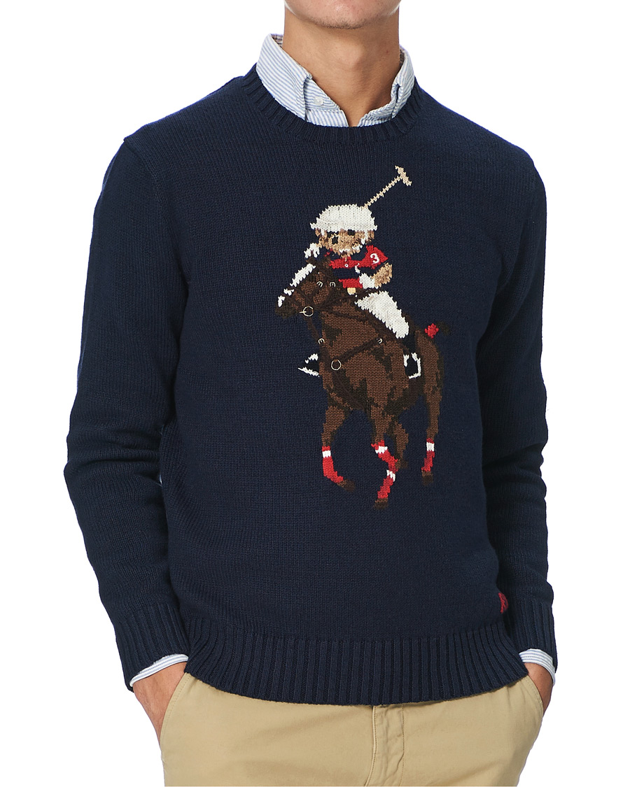 Herren | Pullover | Polo Ralph Lauren | Polo Player Bear Knitted Sweater Navy