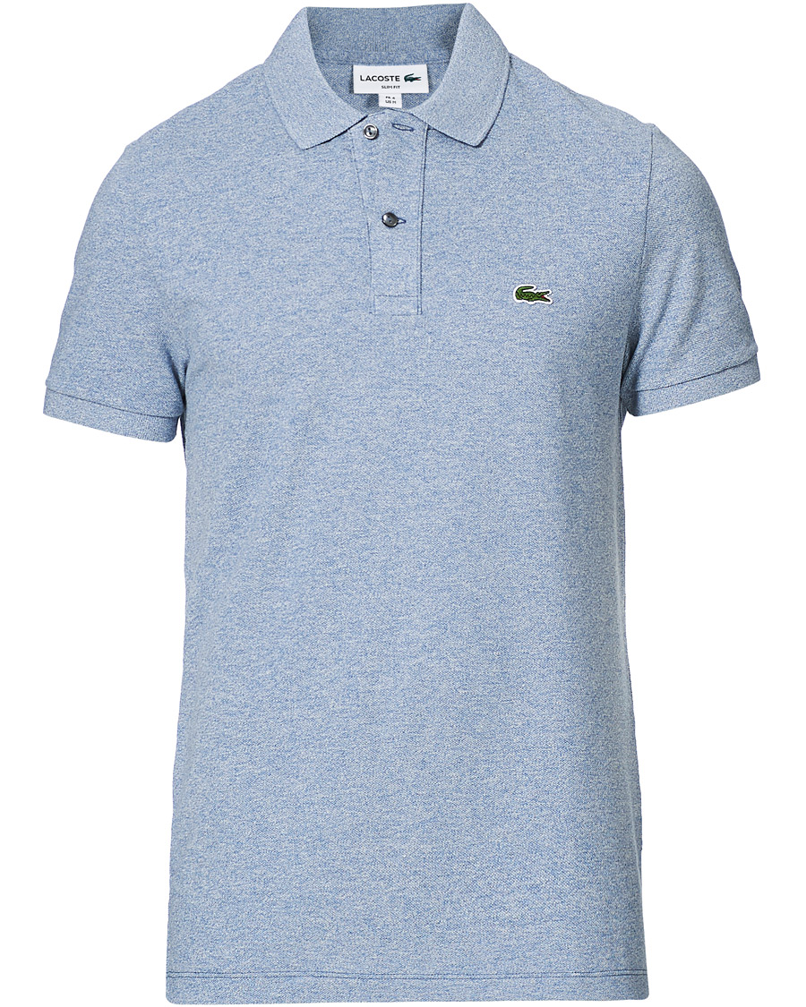 Herren | Poloshirts | Lacoste | Slim Fit Polo Piké Light Indigo Blue