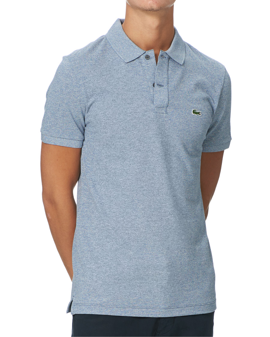 Herren | Poloshirts | Lacoste | Slim Fit Polo Piké Light Indigo Blue
