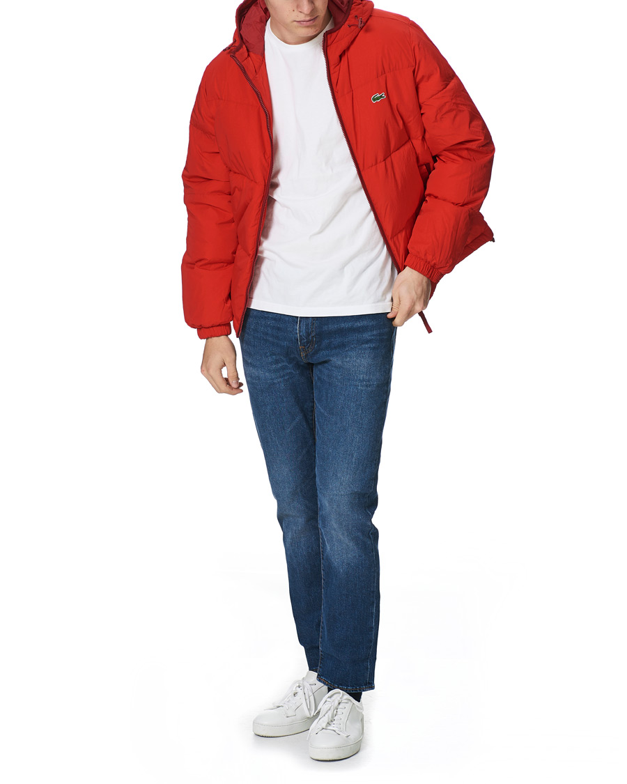 Herren | Jacken | Lacoste | Down Hooded Jacket Red