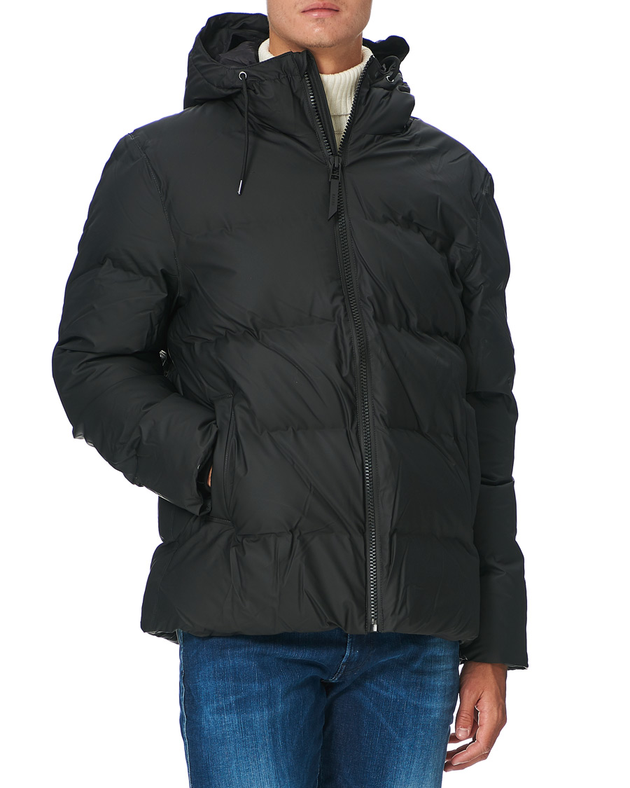 Herren | Jacken | RAINS | Waterproof Puffer Hooded Jacket Black