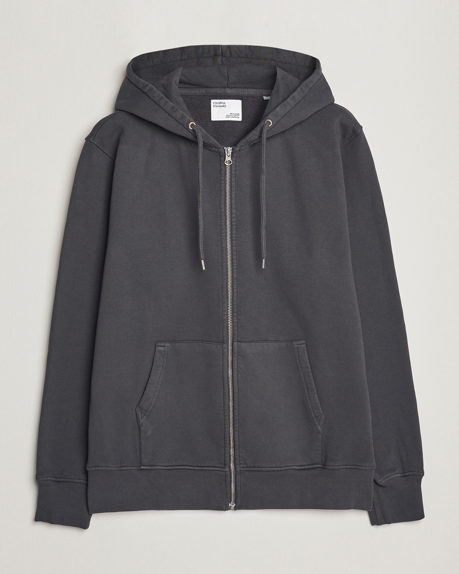 Herren | Pullover | Colorful Standard | Classic Organic Full Zip Hood Lava Grey