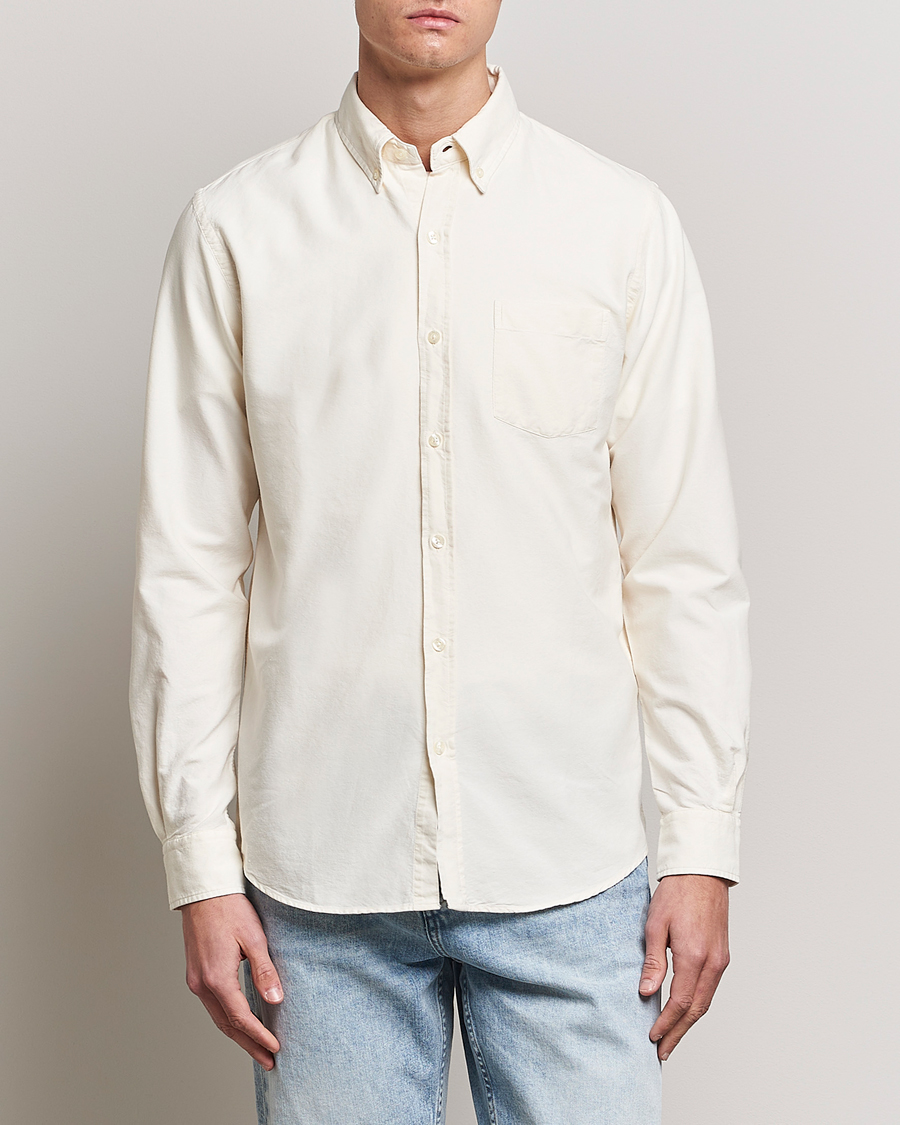 Herren | Freizeithemden | Colorful Standard | Classic Organic Oxford Button Down Shirt Ivory White