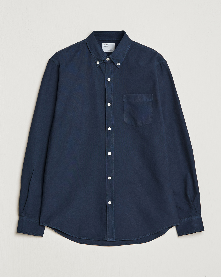 Herren | Hemden | Colorful Standard | Classic Organic Oxford Button Down Shirt Navy Blue
