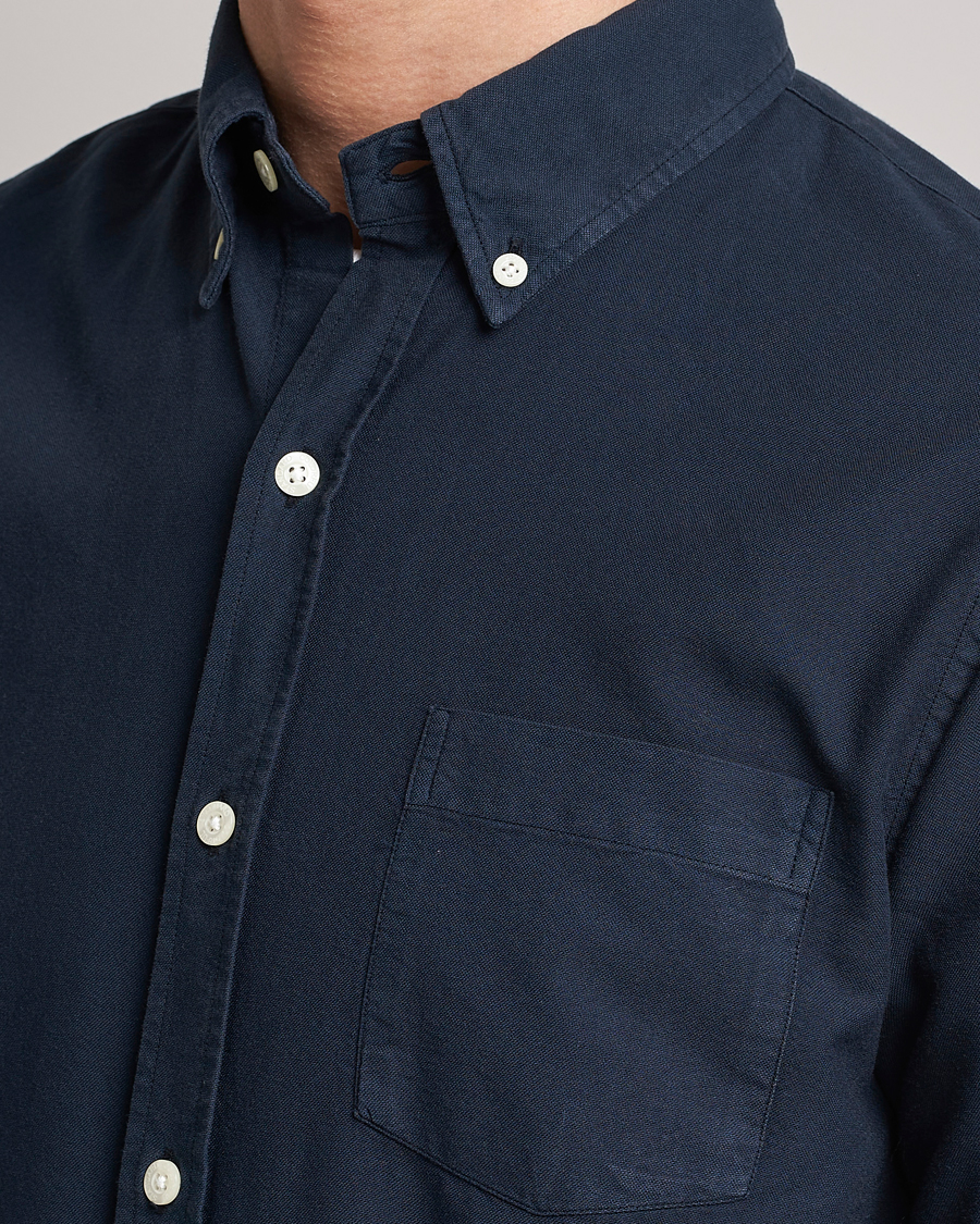 Herren | Hemden | Colorful Standard | Classic Organic Oxford Button Down Shirt Navy Blue