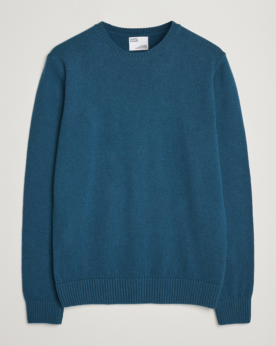 Herren | Pullover | Colorful Standard | Classic Merino Wool Crew Neck Ocean Green