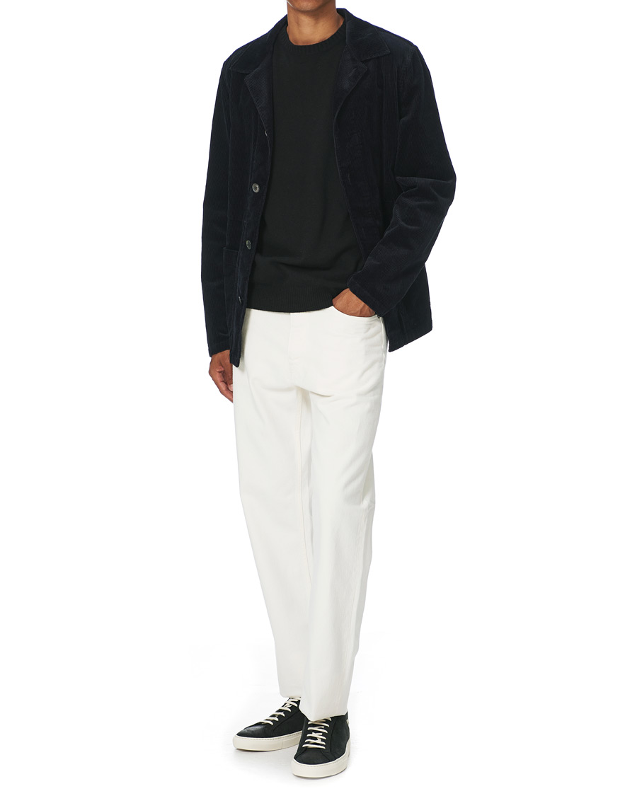 Herren | Jacken | Oscar Jacobson | Hampus Corduroy Shirt Jacket Navy