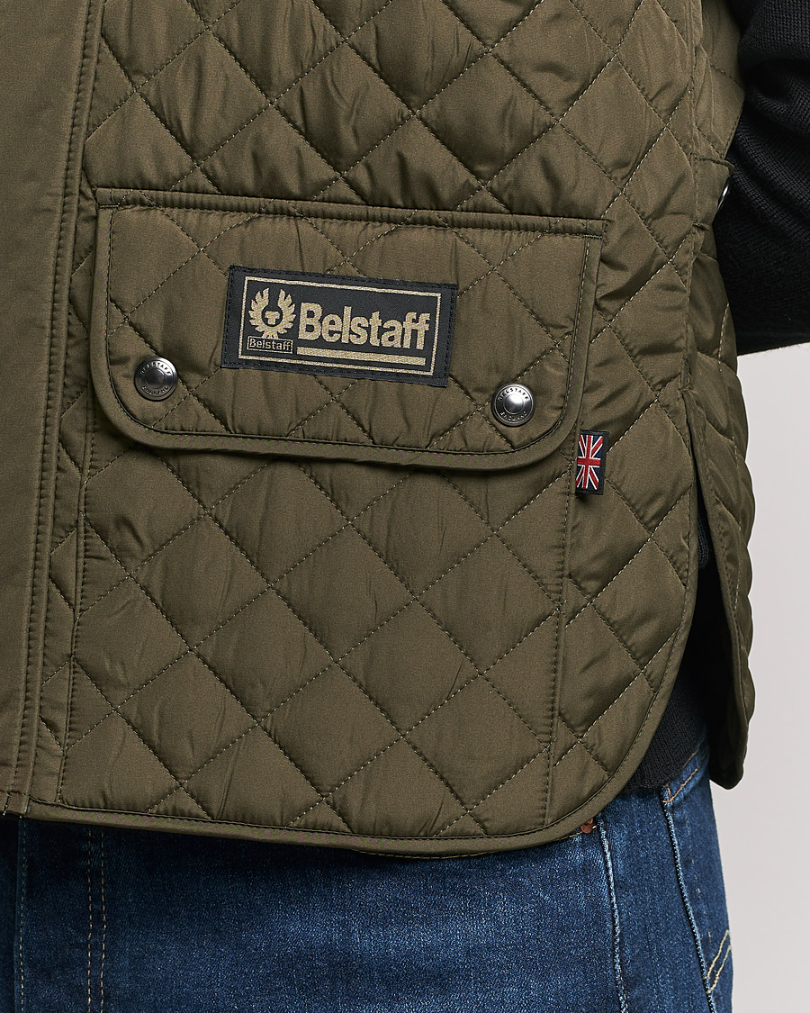 Herren | Westen | Belstaff | Waistcoat Quilted Faded Olive