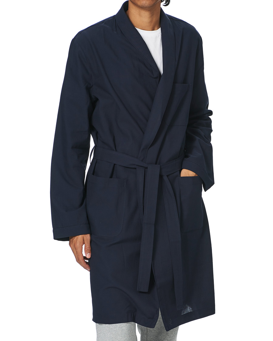 Herren | Schlafanzüge & Bademäntel | Sunspel | Cotton Robe Navy