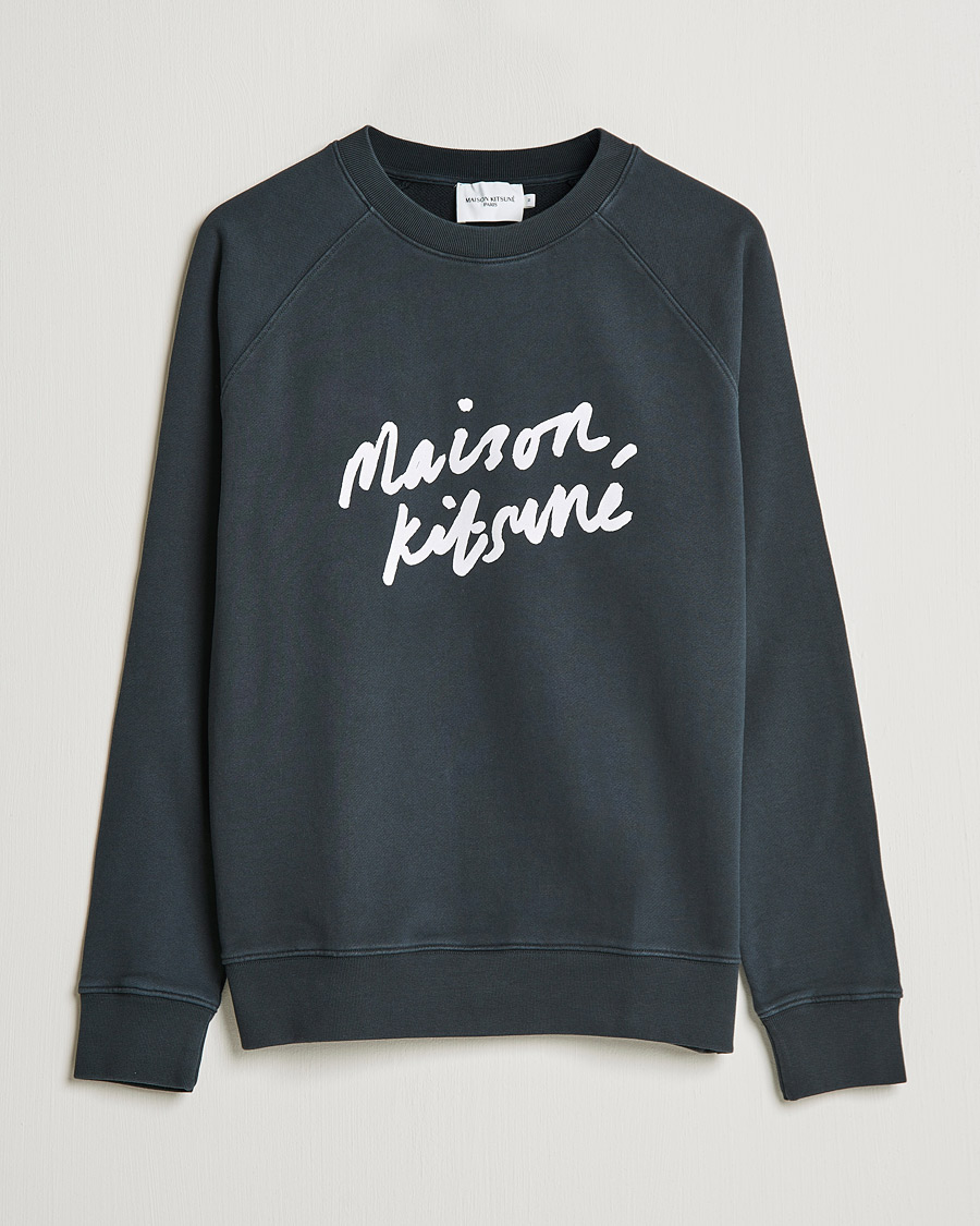 Herren | Pullover | Maison Kitsuné | Handwriting Sweatshirt Anthracite