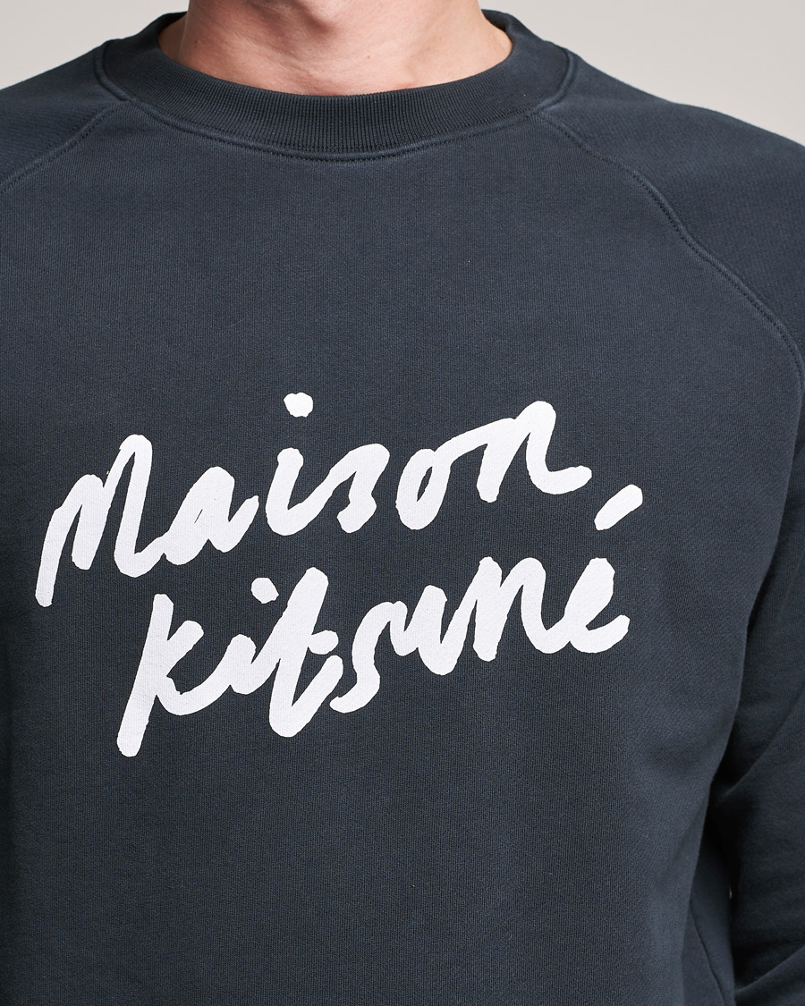 Herren | Pullover | Maison Kitsuné | Handwriting Sweatshirt Anthracite