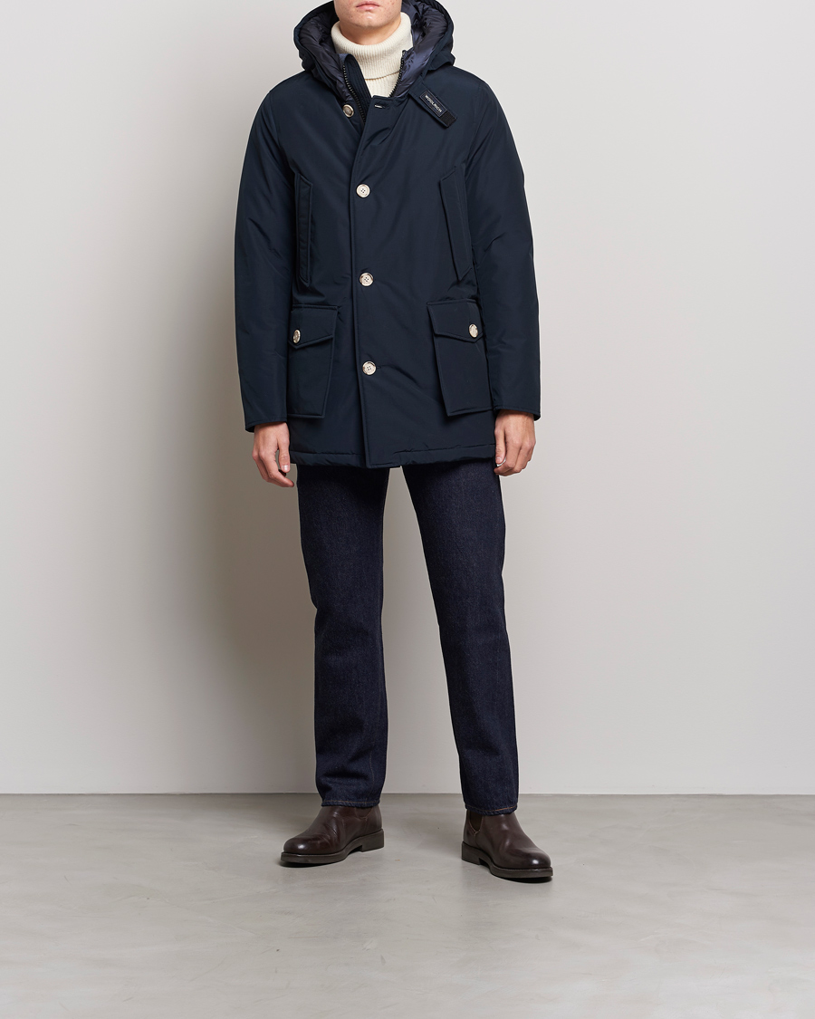 Herren | Jacken | Woolrich | Arctic Parka No Fur Melton Blue
