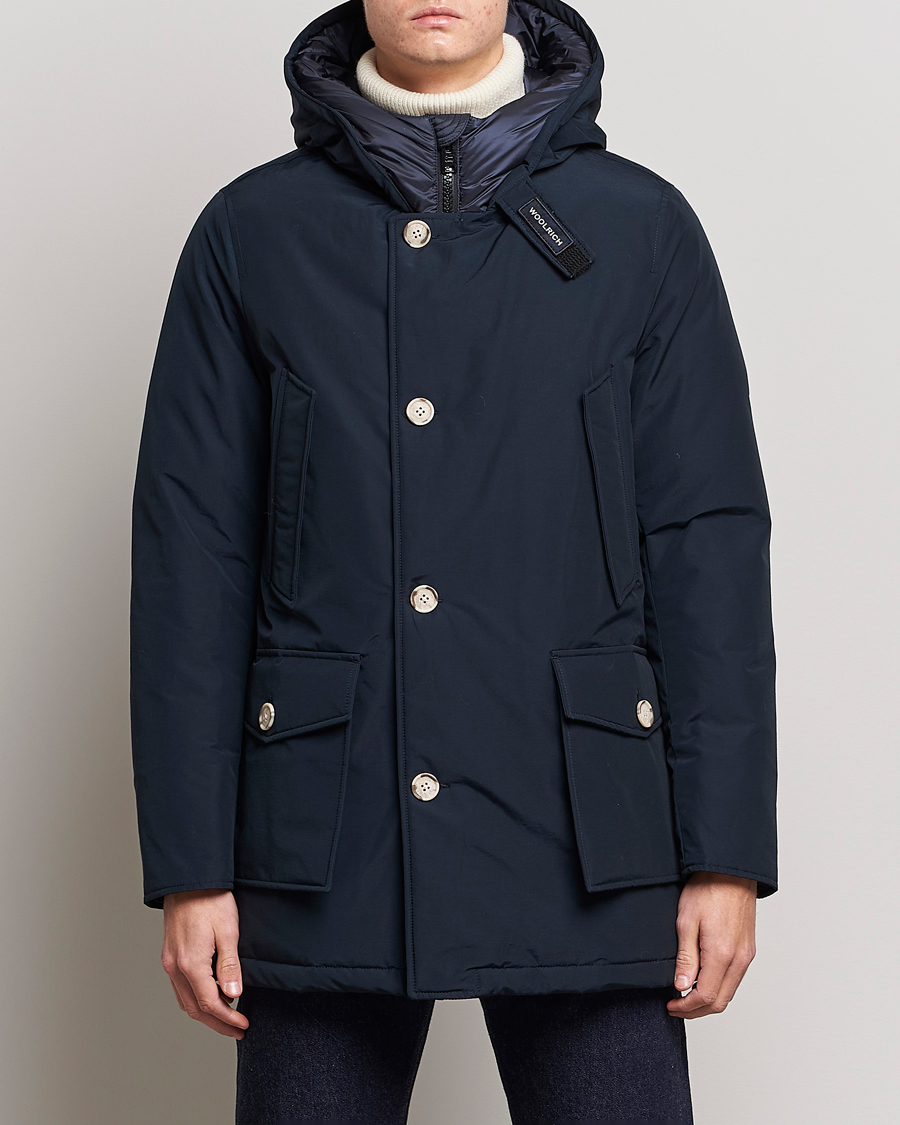 Herren | Jacken | Woolrich | Arctic Parka No Fur Melton Blue