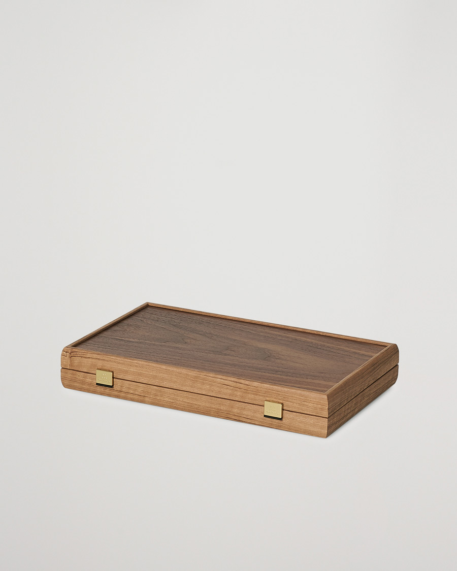 Herr | Manopoulos | Manopoulos | American Walnut Backgammon With Side Racks