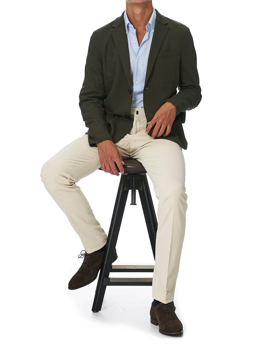 Herren | Sakkos | Harris Wharf London | Two Button Vented Superfine Merino Blazer Moss Green