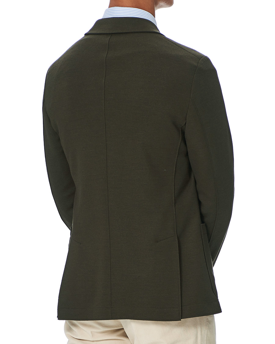 Herren | Sakkos | Harris Wharf London | Two Button Vented Superfine Merino Blazer Moss Green