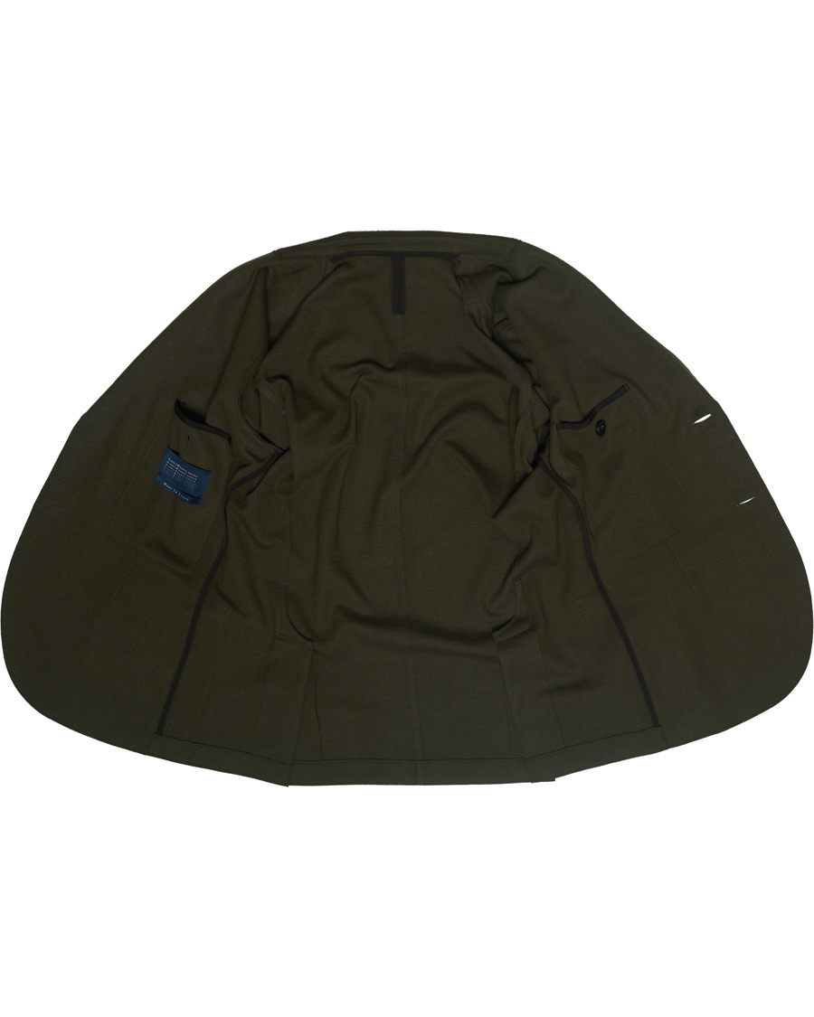 Herren | Sakkos | Harris Wharf London | Two Button Vented Superfine Merino Blazer Moss Green