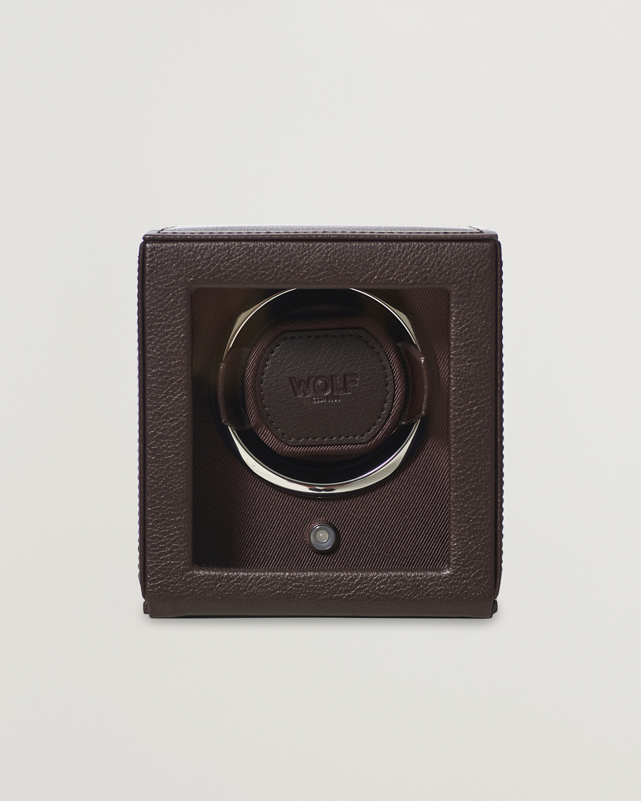 Herren | WOLF Cub Single Winder With Cover Dark Brown | WOLF | Cub Single Winder With Cover Dark Brown