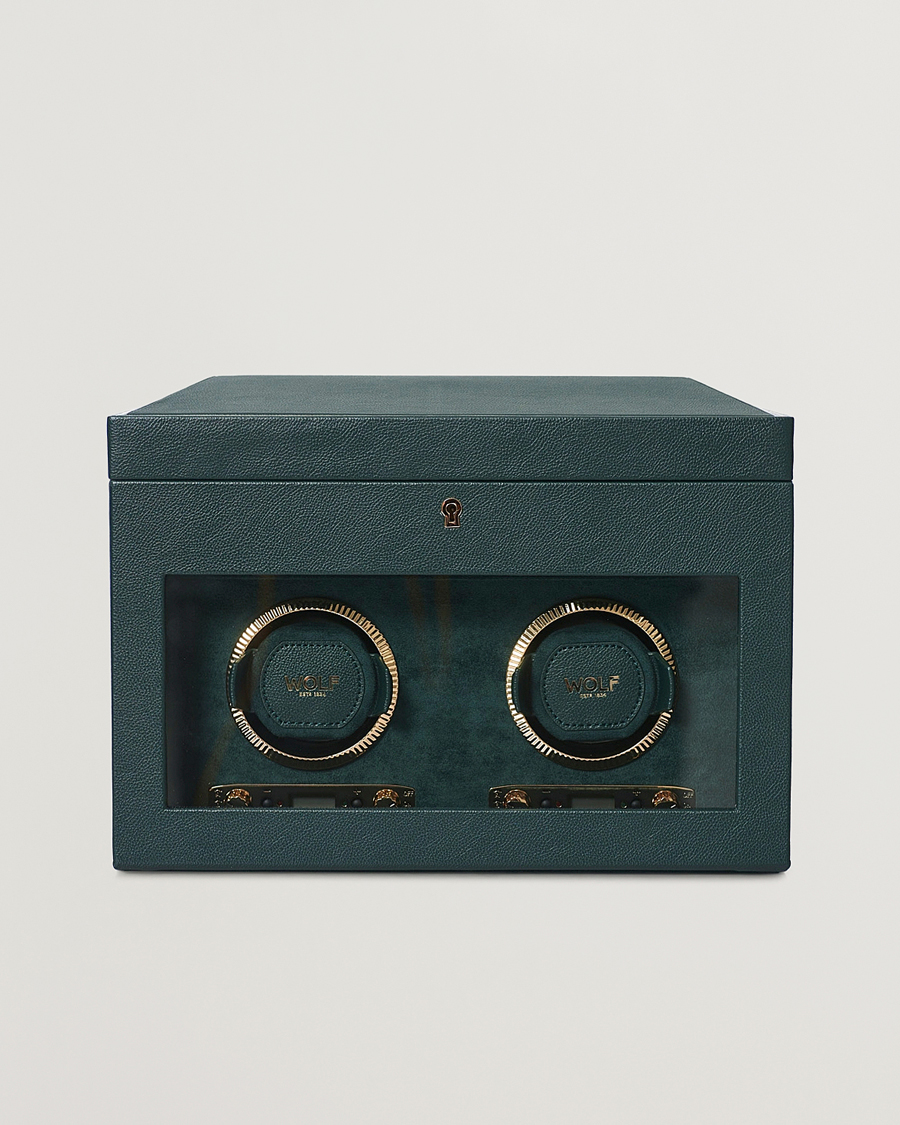 Herren | WOLF British Racing Green Double Watch Winder | WOLF | British Racing Green Double Watch Winder