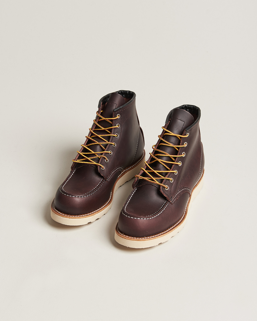 Herren | American Heritage | Red Wing Shoes | Moc Toe Boot Black Cherry Excalibur Leather