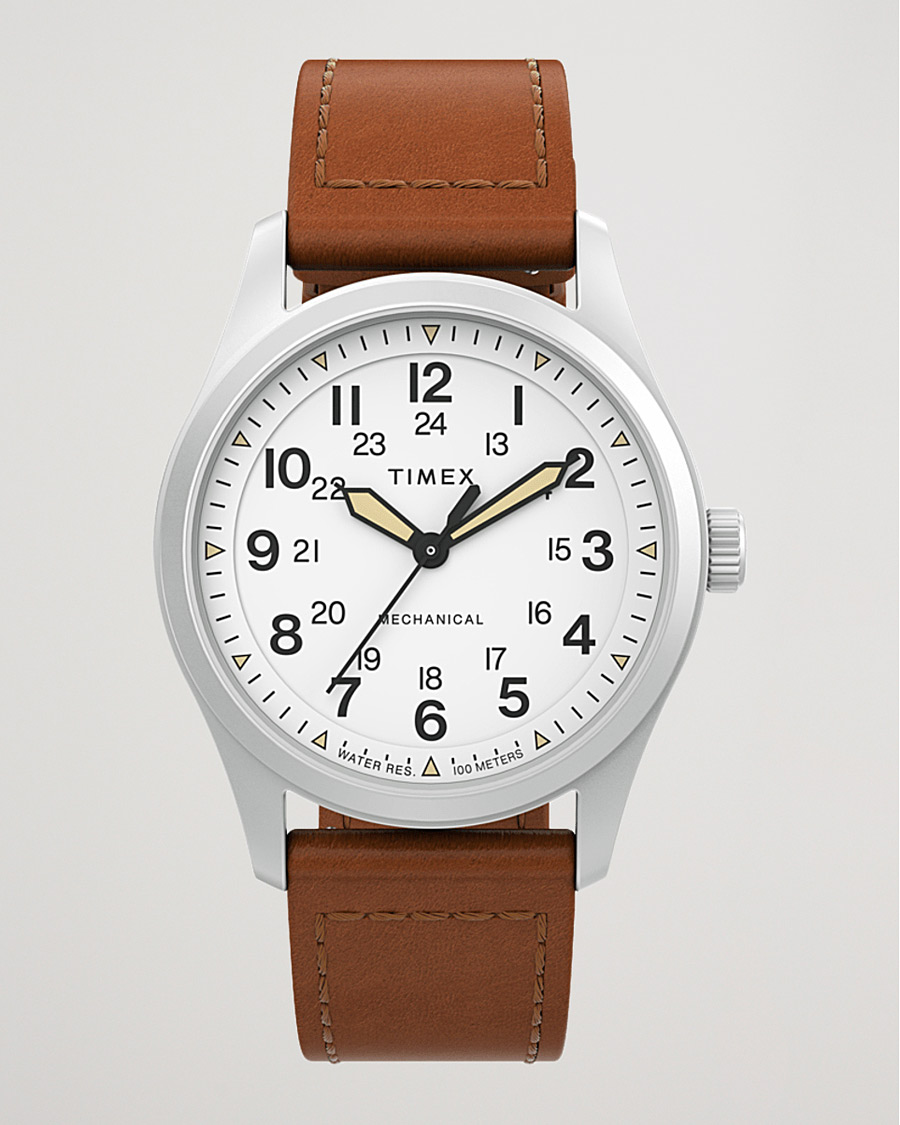 Herren | Timex Field Post Mechanical Watch 38mm White Dial | Timex | Field Post Mechanical Watch 38mm White Dial
