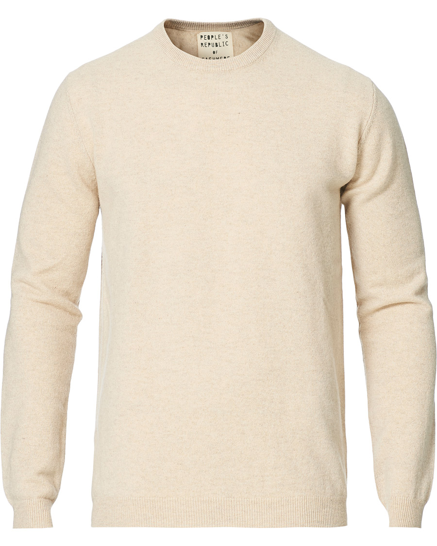 Herren | Pullover | People's Republic of Cashmere | Cashmere Roundneck Oatmilk