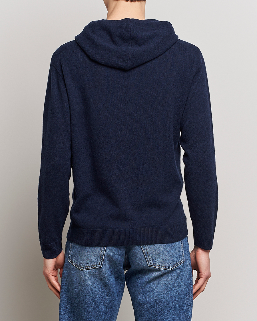 Herren | Pullover | People's Republic of Cashmere | Cashmere Hoodie Navy