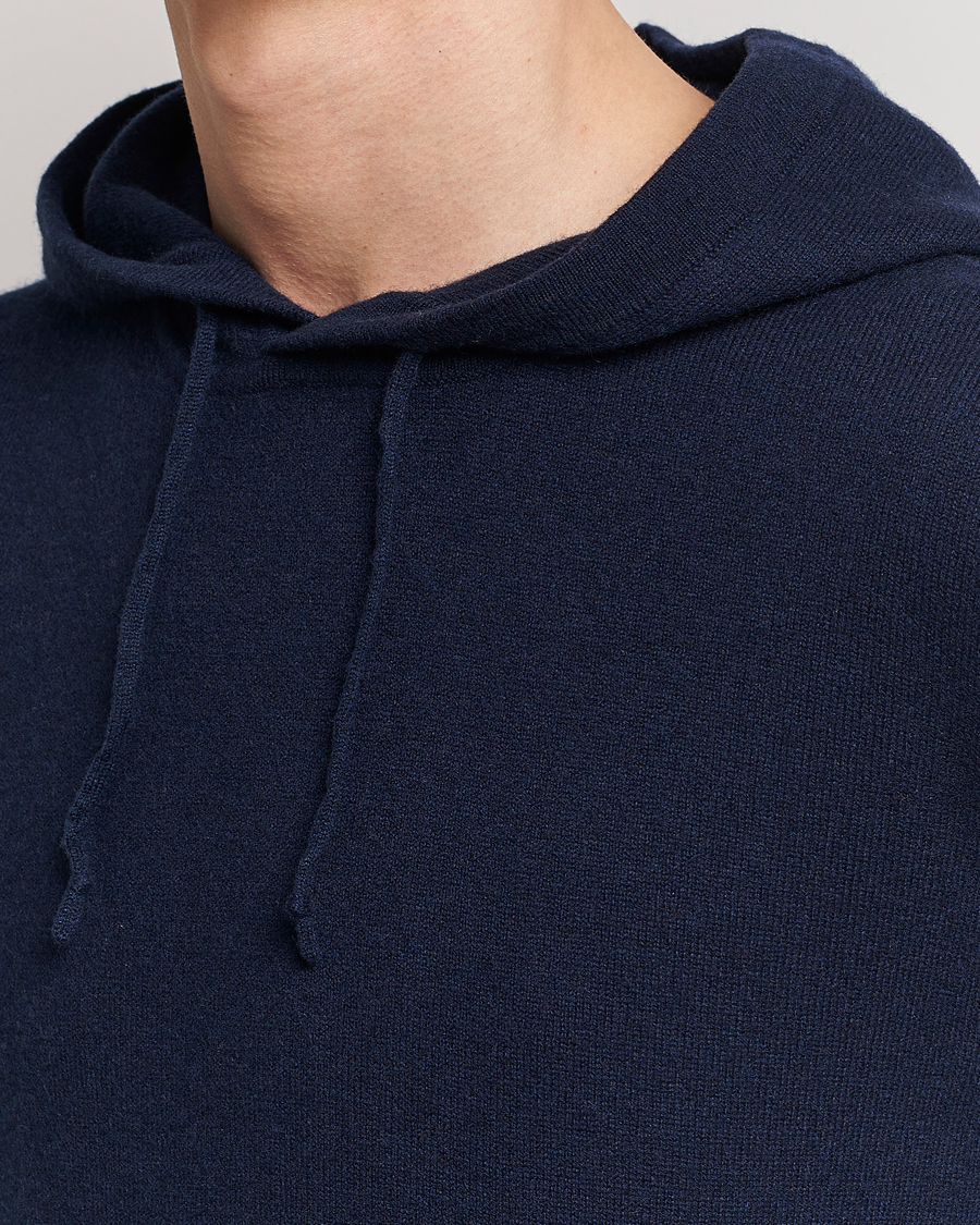 Herren | Pullover | People's Republic of Cashmere | Cashmere Hoodie Navy