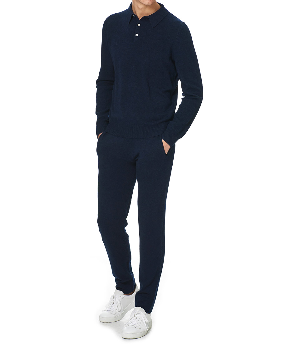 Herren | Hosen | People's Republic of Cashmere | Cashmere Sweatpants Navy