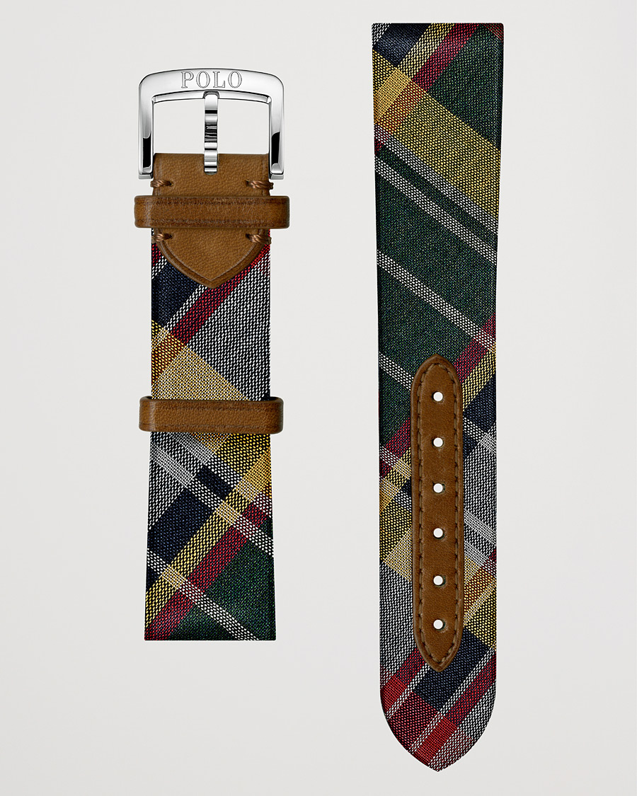 Herren | Polo Ralph Lauren Sporting Silk Strap Green Tartan | Polo Ralph Lauren | Sporting Silk Strap Green Tartan