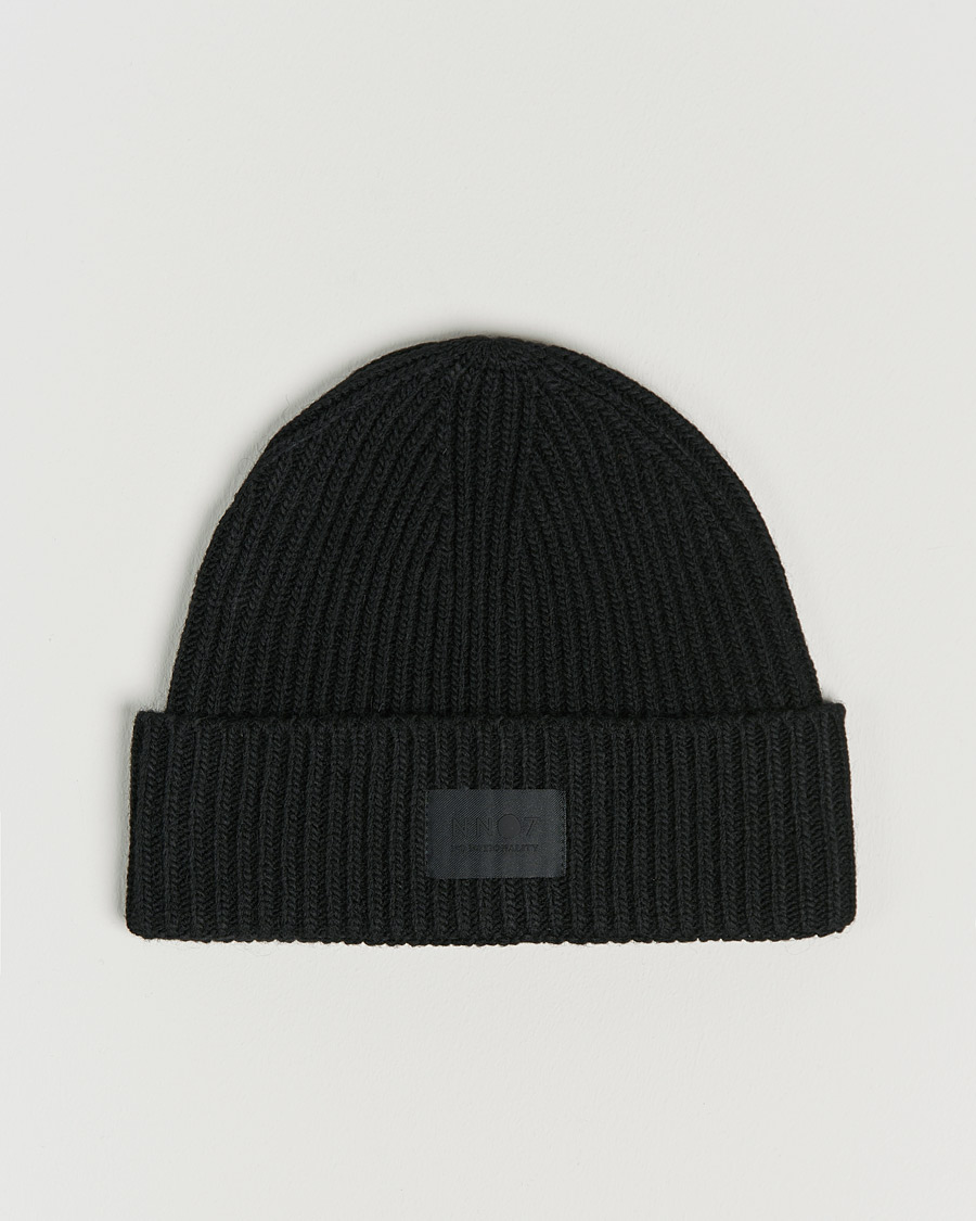 Herren | NN07 Bob Logo Beanie Black | NN07 | Bob Logo Beanie Black