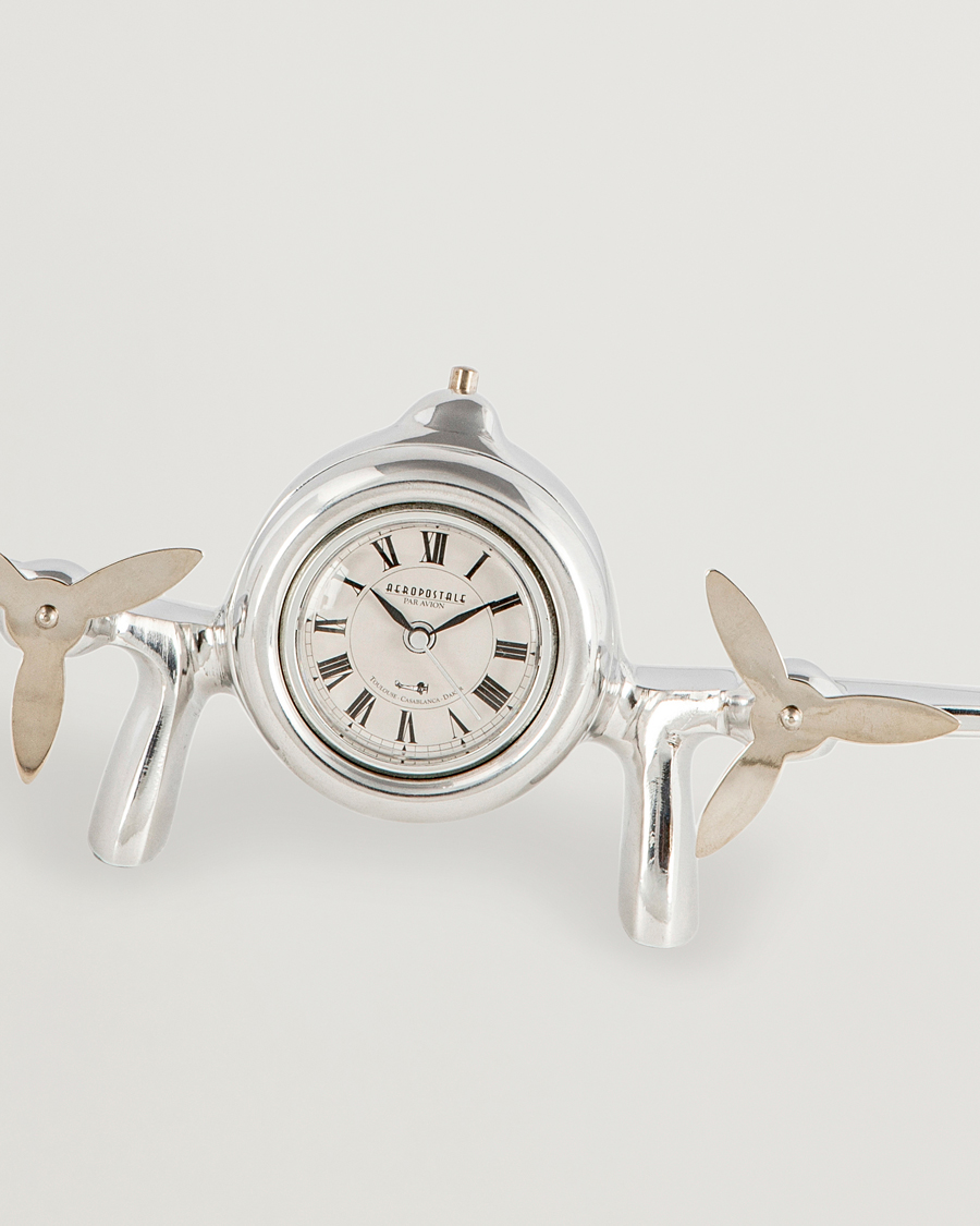 Herren | Dekoration | Authentic Models | Art Deco Flight Clock Silver