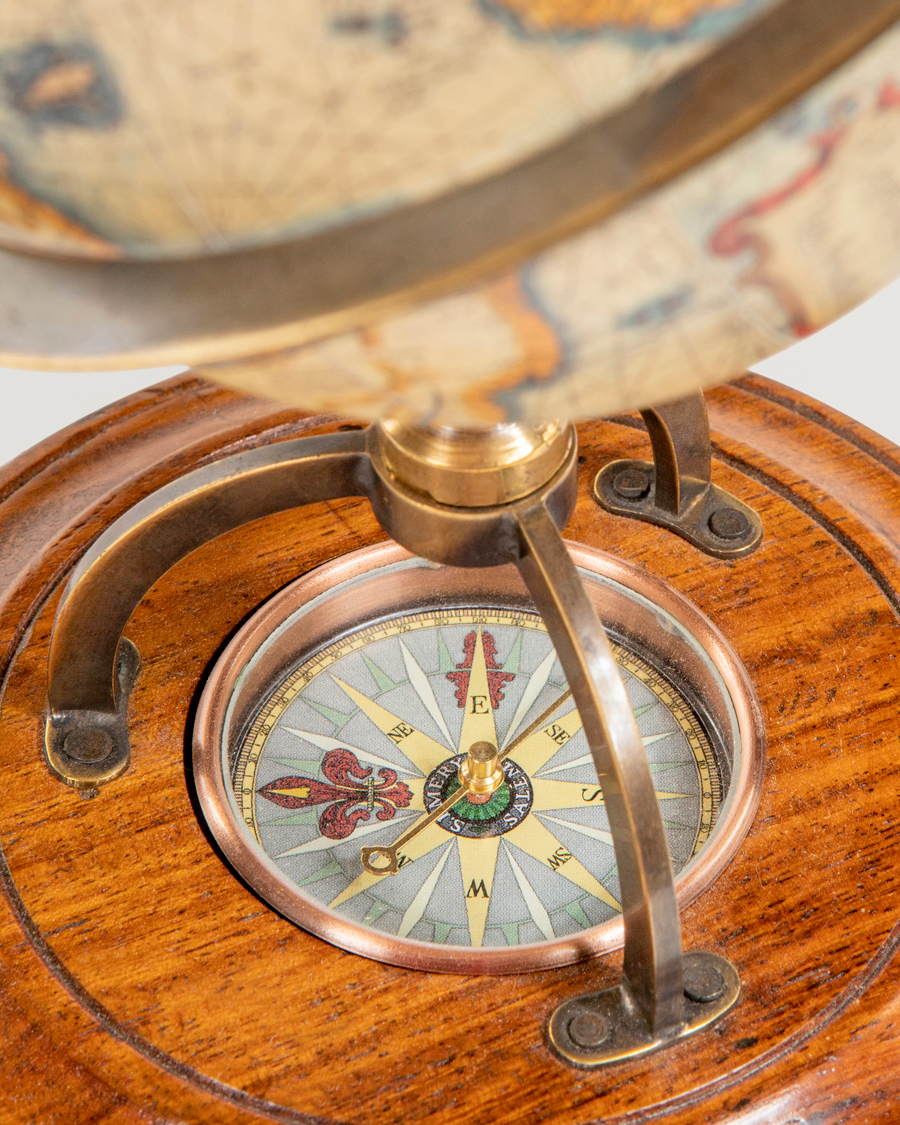 Men | Home | Authentic Models | Terrestrial Globe With Compass 