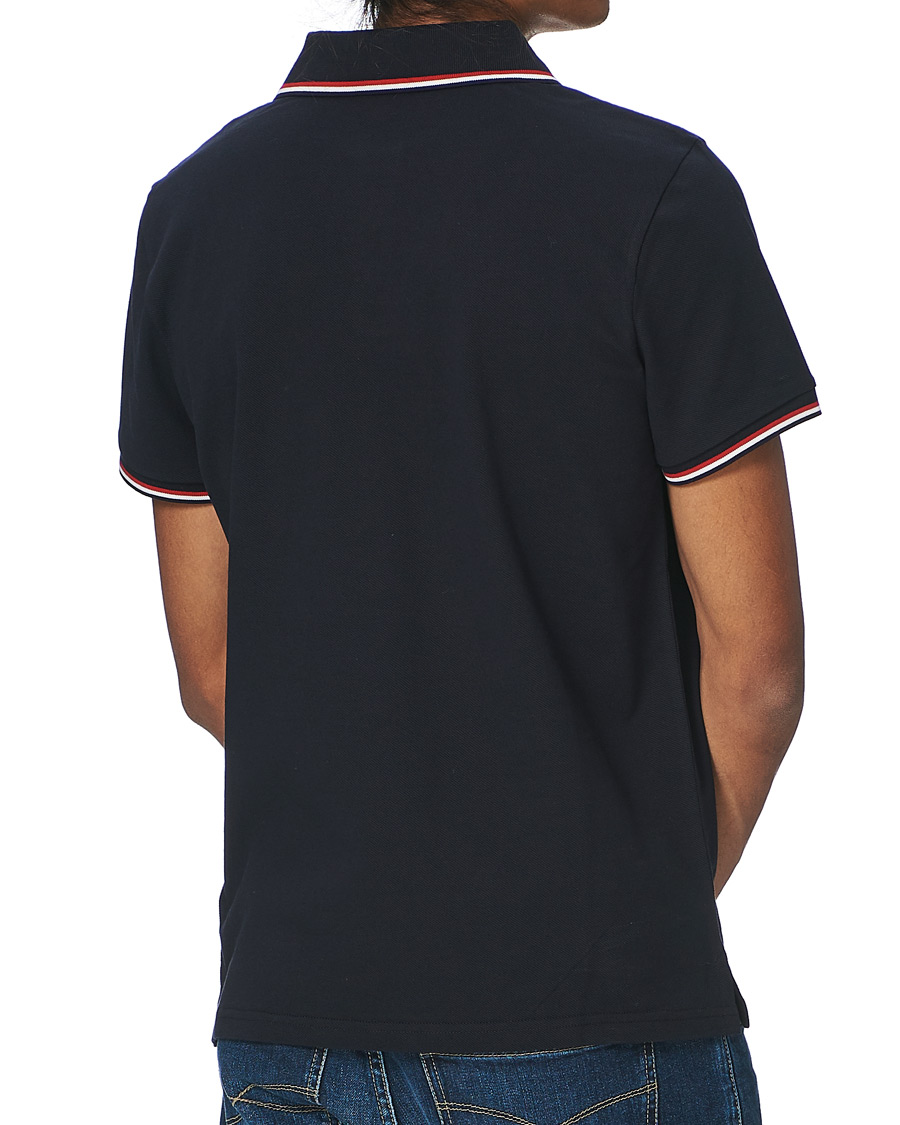 Herren | Poloshirts | Moncler | Logo Tipped Polo Dark Blue