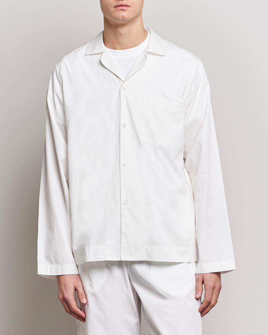 Herren | Für den Entspannten | Tekla | Poplin Pyjama Shirt Alabaster White