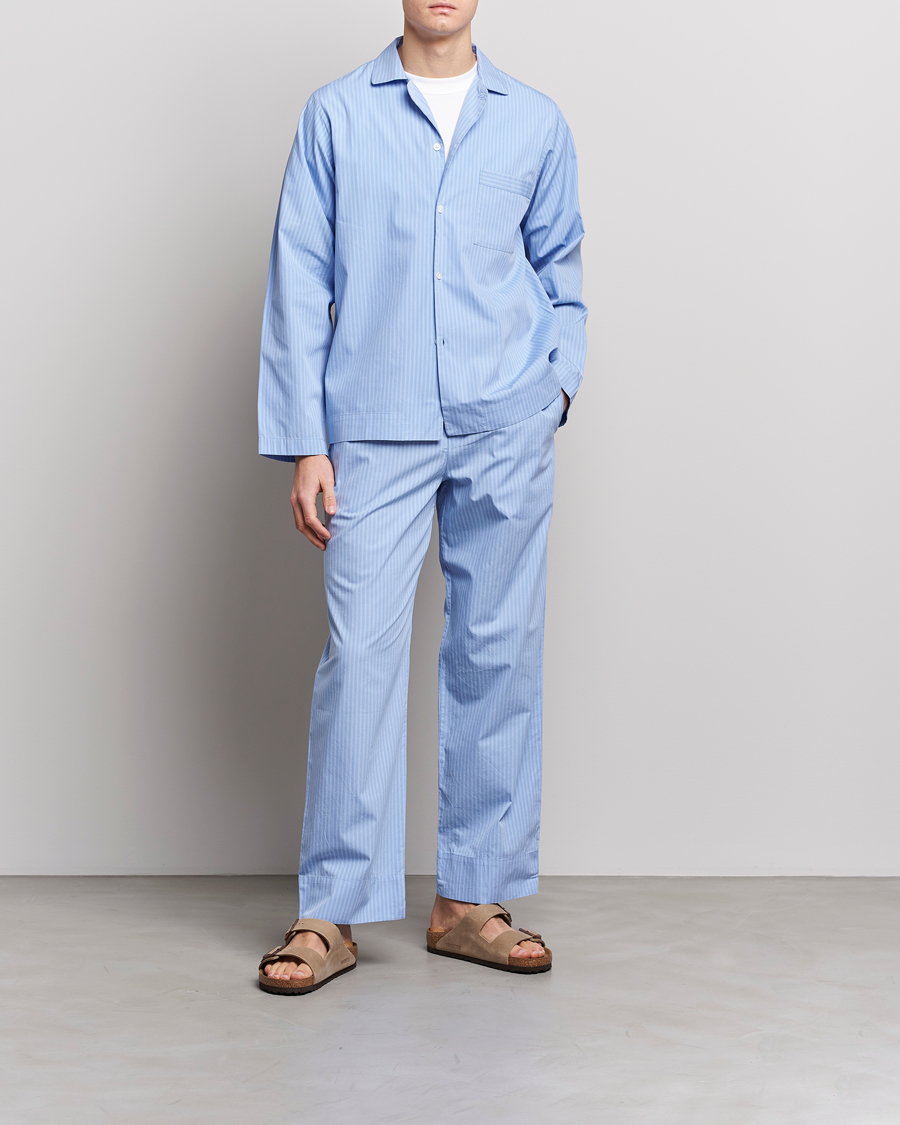 Herren | Schlafanzüge & Bademäntel | Tekla | Poplin Pyjama Shirt Pin Stripes