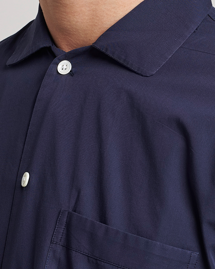 Herren | Schlafanzüge & Bademäntel | Tekla | Poplin Pyjama Shirt True Navy