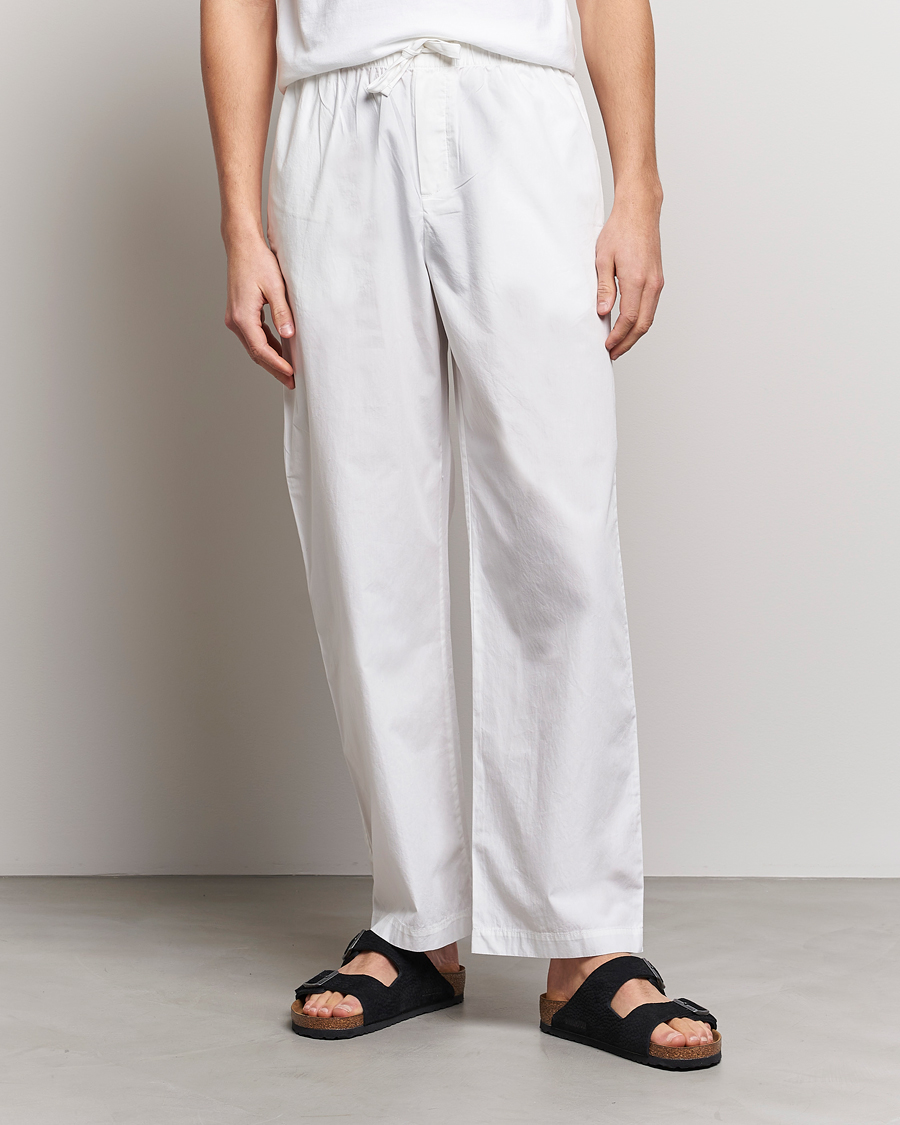 Herren | Lifestyle | Tekla | Poplin Pyjama Pants Alabaster White