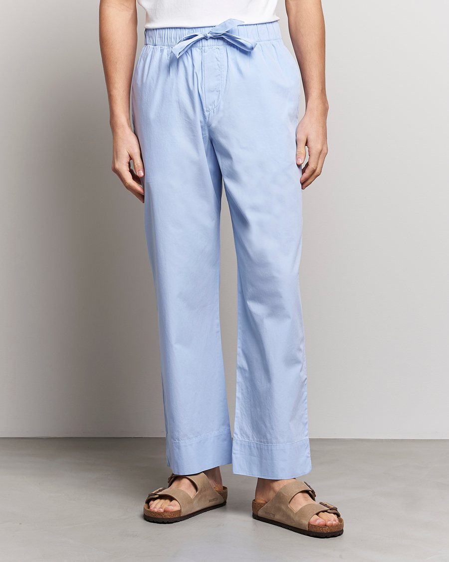 Herren | Schlafanzüge & Bademäntel | Tekla | Poplin Pyjama Pants Light Blue