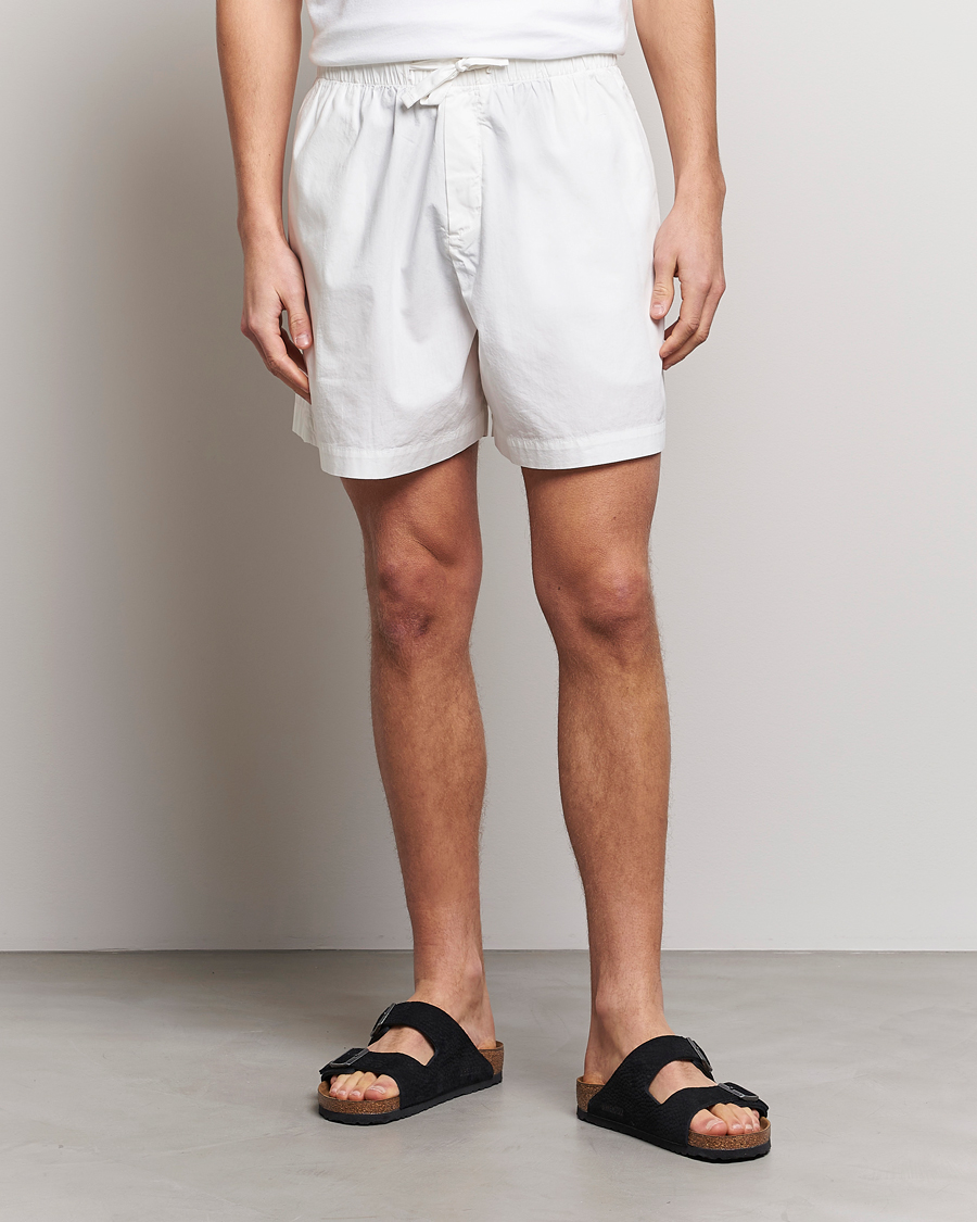 Herren | Loungewear-Abteilung | Tekla | Poplin Pyjama Shorts Alabaster White