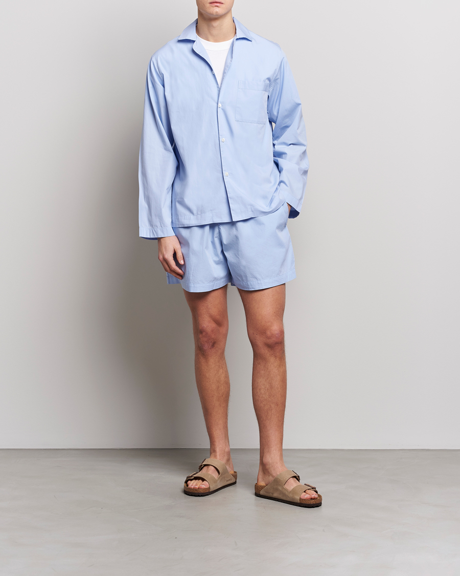 Herren | Tekla Poplin Pyjama Shorts Light Blue | Tekla | Poplin Pyjama Shorts Light Blue